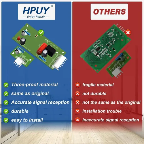 Vista 7 de 4389102 W10757851 Kit de tablero de control del sensor de la máquina de hielo del refrigerador