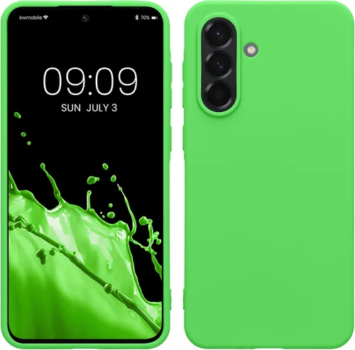 Vista 174 de kwmobile Funda compatible con Samsung Galaxy A12 - Funda protectora de silicona TPU suave y delgada - Azul Báltico