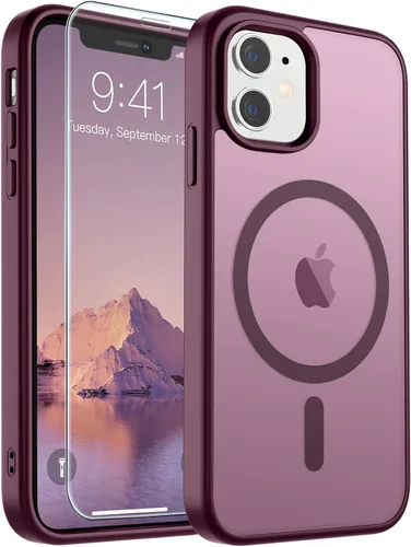 Vista 94 de SUPFINE Funda magnética para iPhone SE 2022 (3ª)/2020 (2ª), iPhone 8 (compatible con MagSafe) (protección contra caídas de grado militar), funda