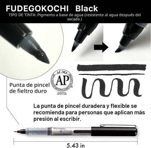 Vista 3 de Kuretake Zig Inktober - Juego de rotuladores para ilustración, dibujo de manga, letras y caligrafía, artista profesional, fabricado en Japón