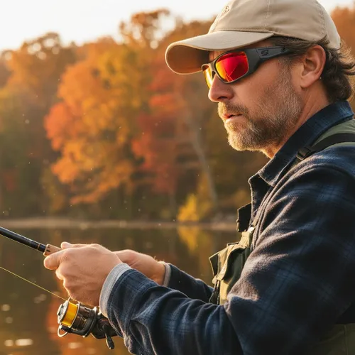 Vista 5 de NINES Lentes de sol polarizados FORK, NIRTECH y UV400, lentes antirreflejos hidrofóbicos. Ideal para pesca y aventuras al aire libre