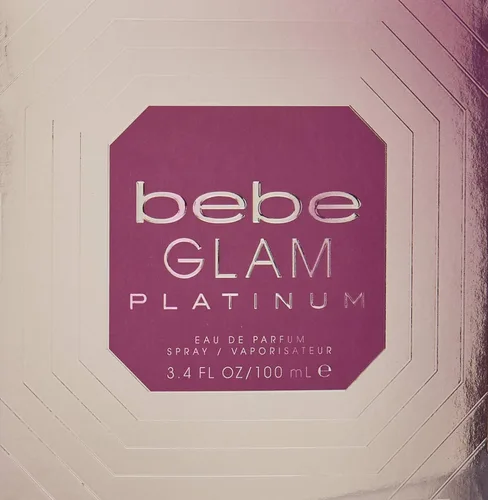 Vista 2 de Bebe Glam Platinum de Bebe - Eau de Parfum en espray para mujer, 3.4 onzas