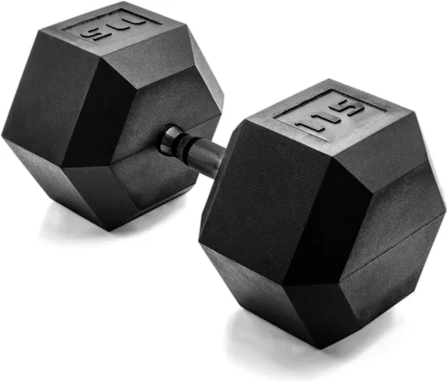 Vista 96 de CAP Barbell Peso de la mancuerna hexagonal recubierta, individual, 10-120 libras, múltiples opciones