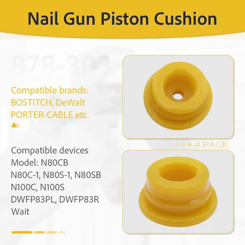 Vista 2 de Parts Shop 878-303 883-511 Parachoques de pistón para Hitachi NR83A NR83A2, NR83A2 (S) clavadoras 883511 878303 878649, 877376 (paquete de 1)