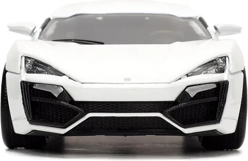 Vista 3 de Jada Hyper-Spec 1:24 W Motors Lykan Hypersport - Coche fundido a presión, color blanco, juguetes para niños y adultos