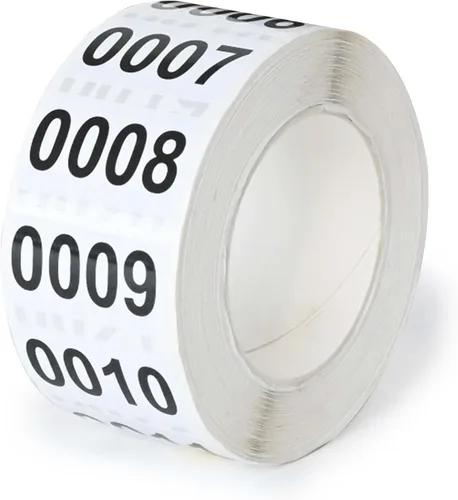 Vista 7 de DGBDPACK - Calcomanías de inventario numeradas de 1.5 x 0.79 pulgadas 0001-1000