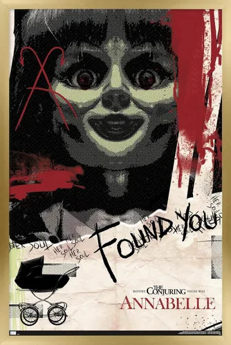 Vista 20 de Trends International Annabelle - Póster de pared de Found You, 14.725 x 22.375 pulgadas, versión enmarcada de madera de granero