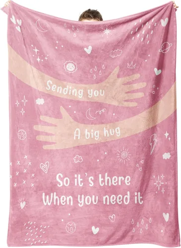 Vista 14 de Afterprints Regalos para recuperarse para mujeres y hombres, manta de abrazo/sanación, regalos para pensar en ti/cuidado del cáncer/simpatía/después
