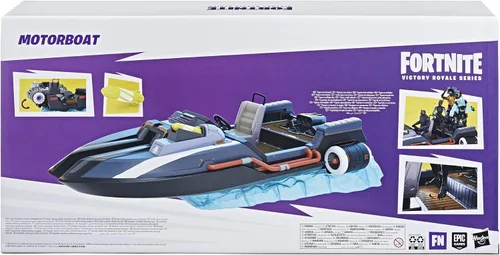 Vista 3 de FORTNITE Hasbro Victory Royale Series - Vehículo coleccionable de lujo de lancha motora Deluxe con accesorios, 19.6 pulgadas (49.8 cm)