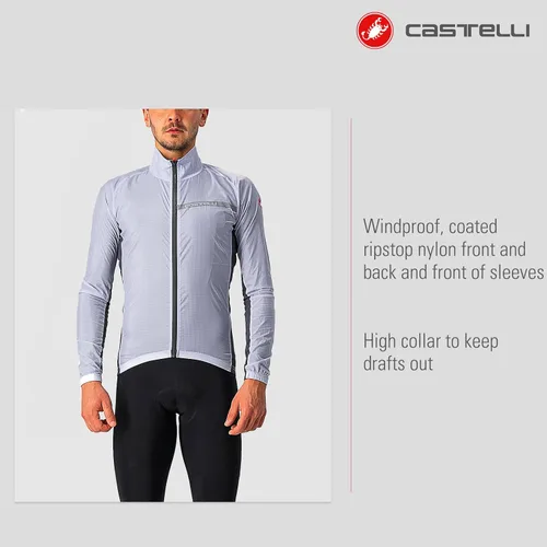Vista 2 de Castelli Chaqueta elástica Squadra para hombre para ciclismo de carretera y grava I