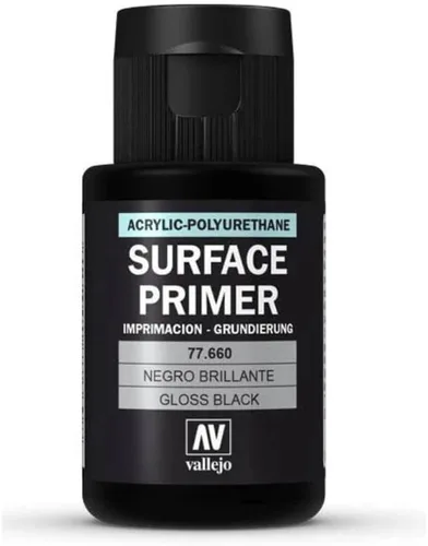 Vista 2 de Vallejo Pintura de imprimación negra brillante, 1.1 fl oz