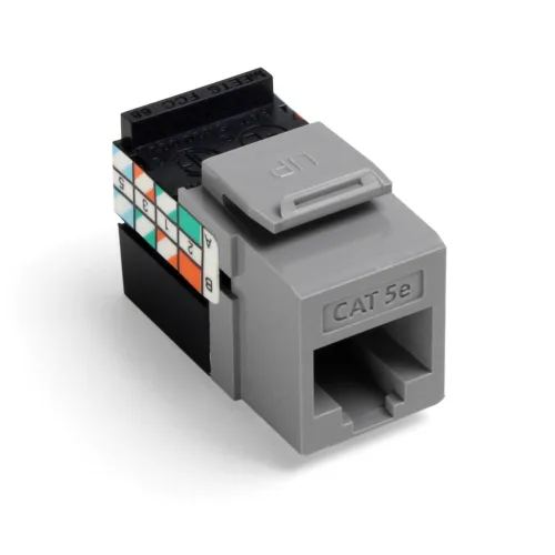 Vista 17 de Leviton Adaptador QuickPort de 8 cables Cat 5e, enchufe Jack, paquete de 10, 5G108-AW5, blanco