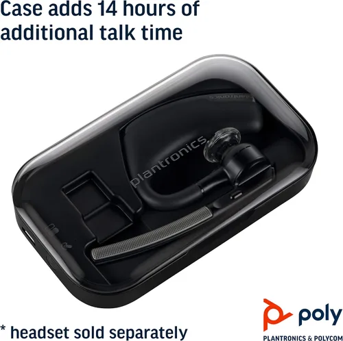 Vista 4 de Estuche para auricular Bluetooth Plantronics, Voyager Legend, color negro