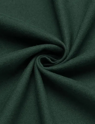 Vista 4 de COOFANDY Camisas de franela a cuadros de manga larga con botones para hombre