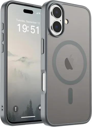 Vista 303 de SUPFINE Funda magnética para iPhone SE 2022 (3ª)/2020 (2ª), iPhone 8 (compatible con MagSafe) (protección contra caídas de grado militar), funda
