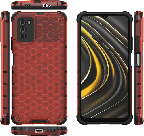 Vista 52 de Funda para Xiaomi Poco M3 cubierta,Funda para Xiaomi Poco M3 Funda 2 en 1 Teléfono Funda Negro