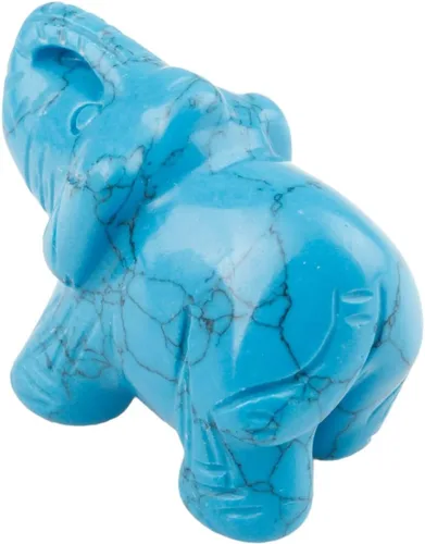 Vista 2 de Nupuyai Estatua de elefante de cristal curativo tallada a mano, escultura de bolsillo, escultura para manualidades, decoración de manualidades, 1.5