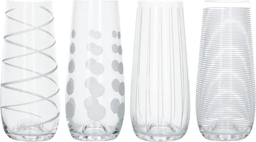 Vista 10 de Mikasa, Juego de 4 vasos de cóctel de Martini de cristal de alegría, modelo: 5159319