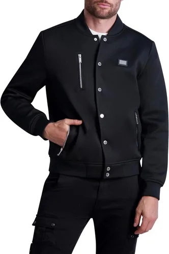 Vista 2 de Karl Lagerfeld Paris Men's Textured Bomber Jacket