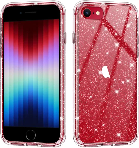 Vista 8 de JJGoo Funda compatible con iPhone SE 2022/2020, compatible con iPhone 7 8, transparente, suave, transparente, a prueba de golpes, delgada, delgada