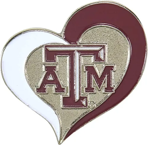 Vista 4 de aminco NCAA - Pin de corazón de remolino unisex