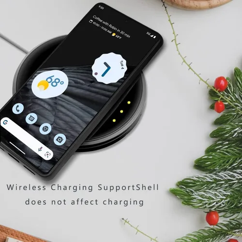 Vista 7 de Funda compatible con Google Pixel 7 Pro con diseño de flores y mariposas para niños y niñas, TPU suave, a prueba de golpes, antiarañazos, diseñada