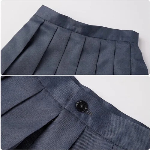 Vista 9 de Matilda the Musical Cosplay Gray Costume School Girl Dress Uniform Suit Skirt Tie Halloween Party Outfit