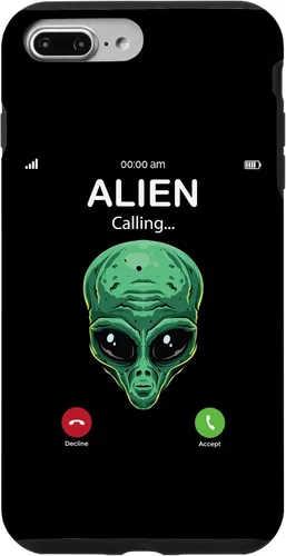 Vista 9 de iPhone 14 Alien Is Calling Funny Alien Humor OVNI Prank Teléfono Call Case