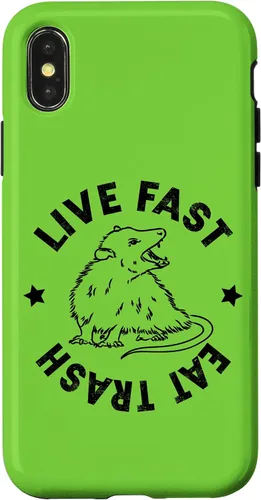 Vista 5 de iPhone 16 Funny Live Fast Eat Trash Possum Lover Case