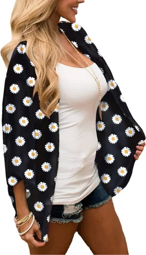 Vista 3 de BB&KK Kimono para mujer, cárdigans ligeros de verano
