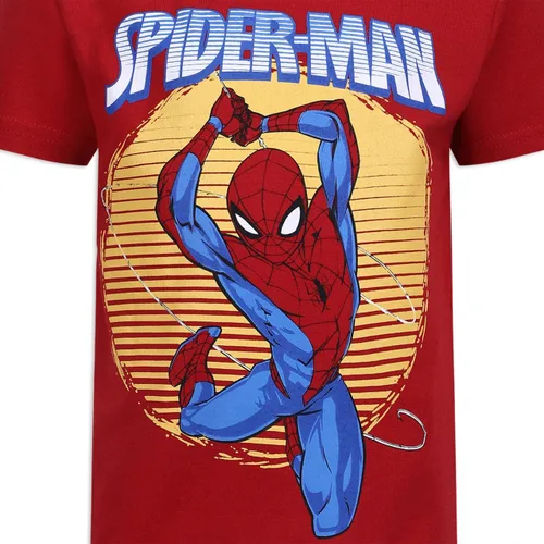 Vista 3 de Marvel Spider-Man - Paquete de 2 camisetas de manga corta para niños pequeños a niños grandes