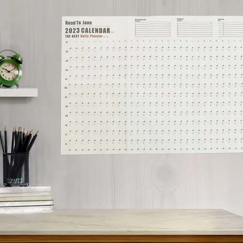 Vista 2 de Toddmomy Calendario de pared anual 2023, calendario de pared 2023, calendario anual de papel, calendario académico de pared, calendario diario