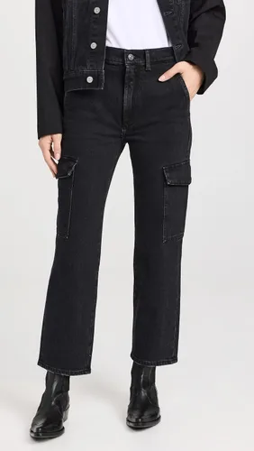 Vista 2 de 7 For All Mankind Women's Logan Cargo Jean Pants in Collide