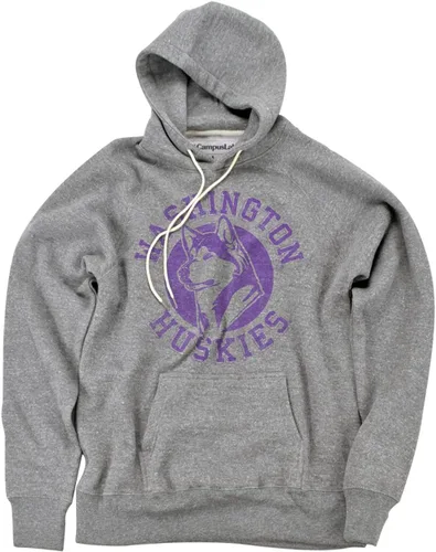 Vista 40 de Campus Lab Collegiate Classic Retro Stamp - Sudadera con capucha unisex para adultos
