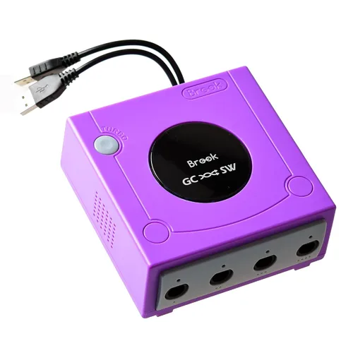 Vista 2 de Mcbazel Brook Super SW Converter for GameCube GC to Nintendo Switch Controller Adapter with Gam3Gear Keychain