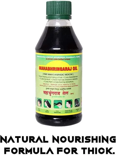 Vista 6 de Aceite de masaje para el cuero cabelludo Mahabhringraj Ramakrishna Pharma, 6.76 onzas líquidas