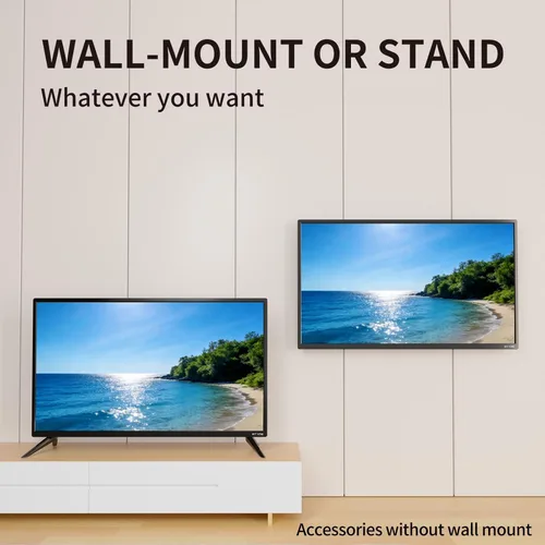 Vista 4 de ATYME Televisor Monitor LED HD de 720p a 60Hz de 24 pulgadas clase, Pantalla Plana, Televisión No Inteligente, Clase de 24", 60Hz, LED HDTV con 1