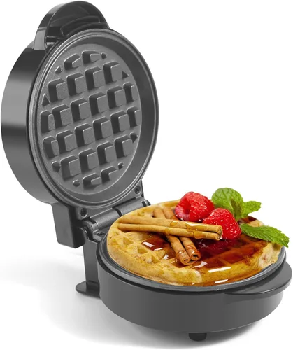 Vista 11 de UVFAST Mini sandwichera con platos extraíbles: Máquina portátil para hacer queso a la parrilla, sándwichera de desayuno eléctrica con platos