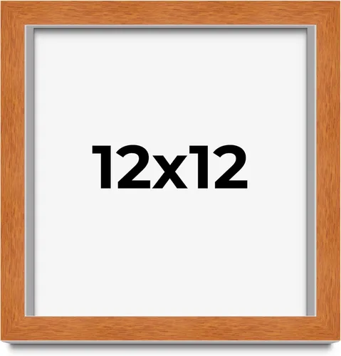 Vista 62 de Marco de 3 x 3 pulgadas de madera maciza de nuez y miel marrón con plexiglás acrílico UV, respaldo de tablero de espuma y accesorios para colgar