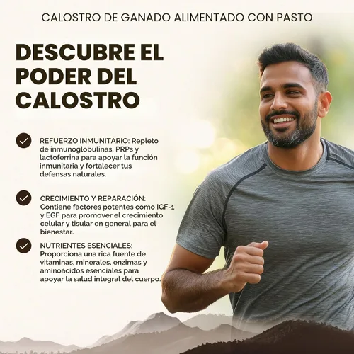 Vista 4 de Ancestral Supplements Suplemento de calostro de carne alimentada con hierba, 3000 mg, 180