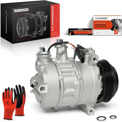 Vista 10 de A-Premium Compresor de aire acondicionado AC con embrague Compatible con Mercedes-Benz C250, C300, C350e, C43 AMG, C63 AMG, E200, E250, E300, E350