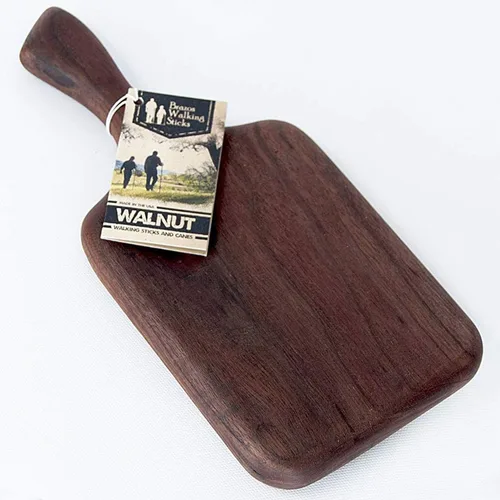 Vista 8 de Brazos Home Tabla de cortar de madera de nogal oscuro para cocina, sazonada, tabla de cortar, tabla de queso de madera, bandeja de charcutería