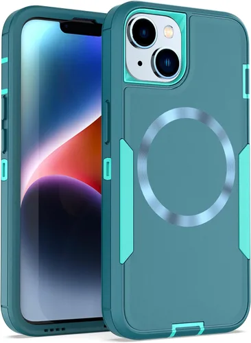 Vista 15 de Diseñada para iPhone 14 Pro, protección magnética contra caídas resistente, compatible con MagSafe, a prueba de polvo, no se decolora, no se pone
