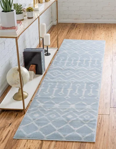 Vista 30 de Unique Loom Enrejado Marroquí Colección Trellis Geométrica Transicional Beige/Marfil Alfombra Área (10 pies 8 pulgadas x 16 pies 5 pulgadas)