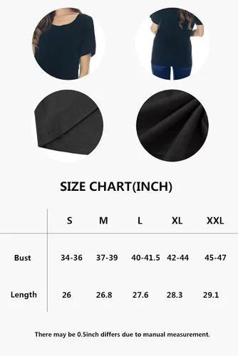 Vista 8 de Smallshow - Camisetas de mujer para maternidad, manga corta prendas de lactancia
