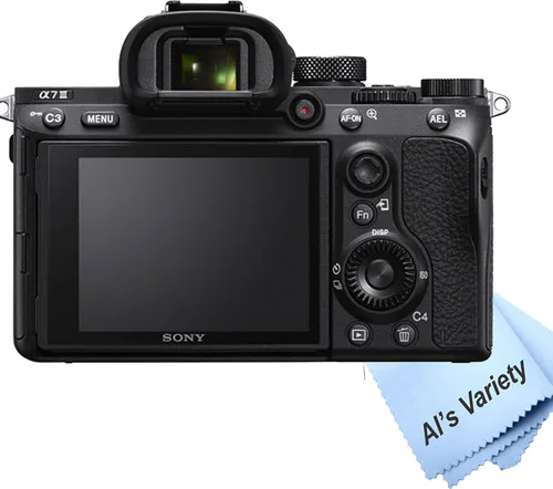 Vista 6 de Sony A7 III con lentes de 1.102-2.756 in + 2.165-8.268 in + lente de 16.535-31.496 in + tarjeta de velocidad extrema de 128 GB, agarre en U
