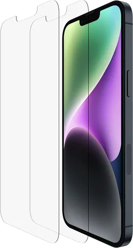 Vista 11 de Belkin Protector de pantalla de vidrio templado – Protector de pantalla para iPhone 14 Pro – Incluye calcomanías guía para una fácil alineación