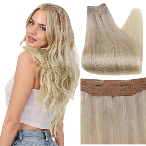 Vista 59 de Full Shine - Extensiones invisibles de cabello con alambre de 12 pulgadas
