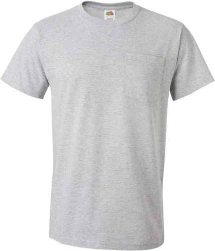 Vista 4 de Fruit of the Loom Paquete de 4 camisetas con bolsillo y cuello redondo para hombre Fresno