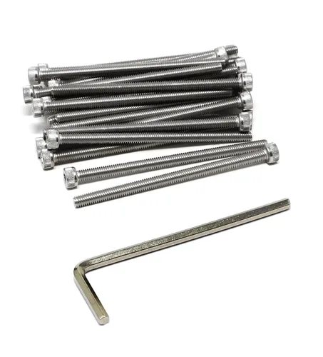 Vista 17 de iexcell Kit de tornillos de cabeza hexagonal de acero inoxidable 304, 100 unidades M2 x 0.157 in, paso de rosca de 0.016 in